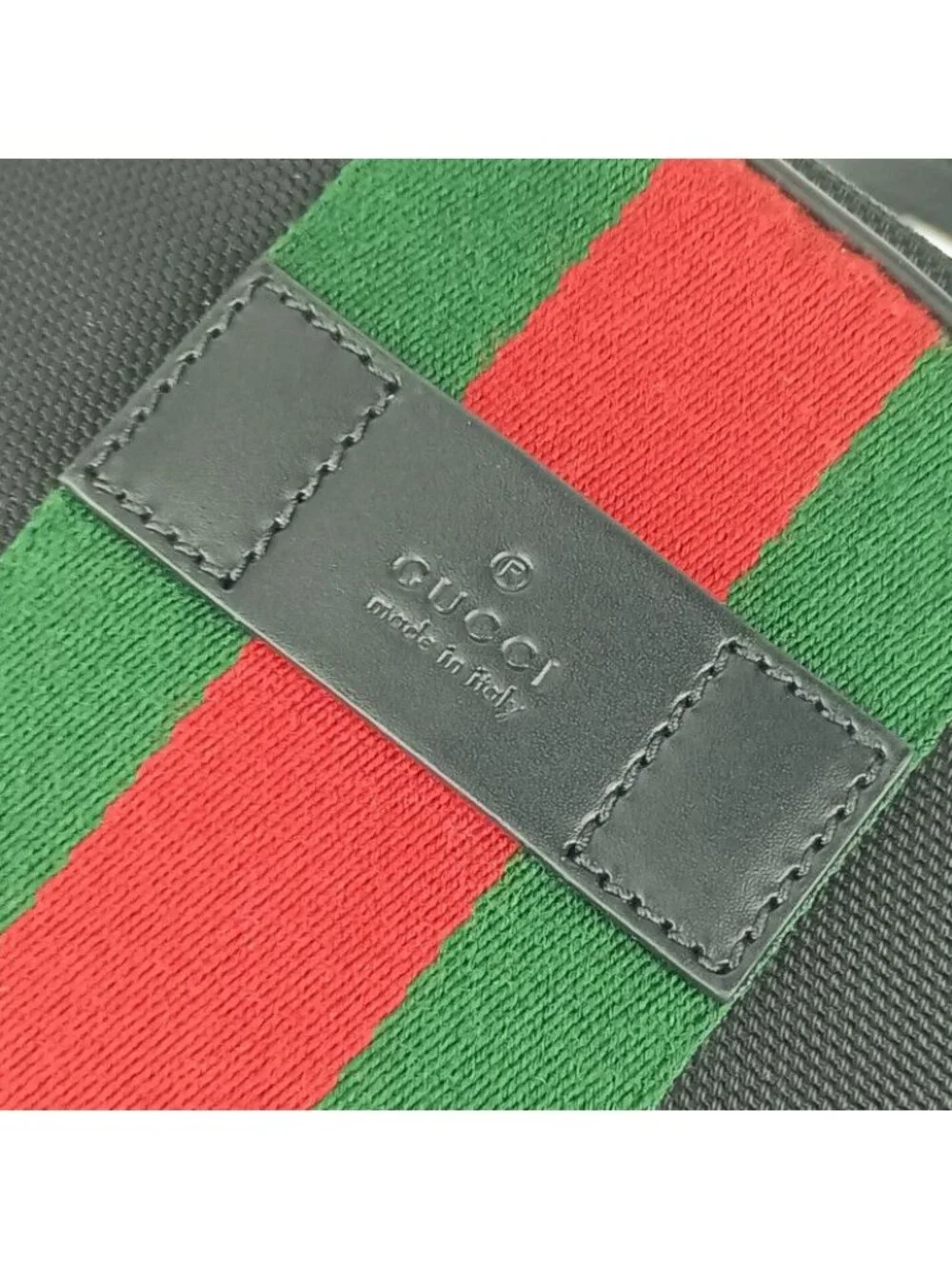 Gucci Backpack Sherry Line Black Silver Hardware Canvas - Picture 6 of 9